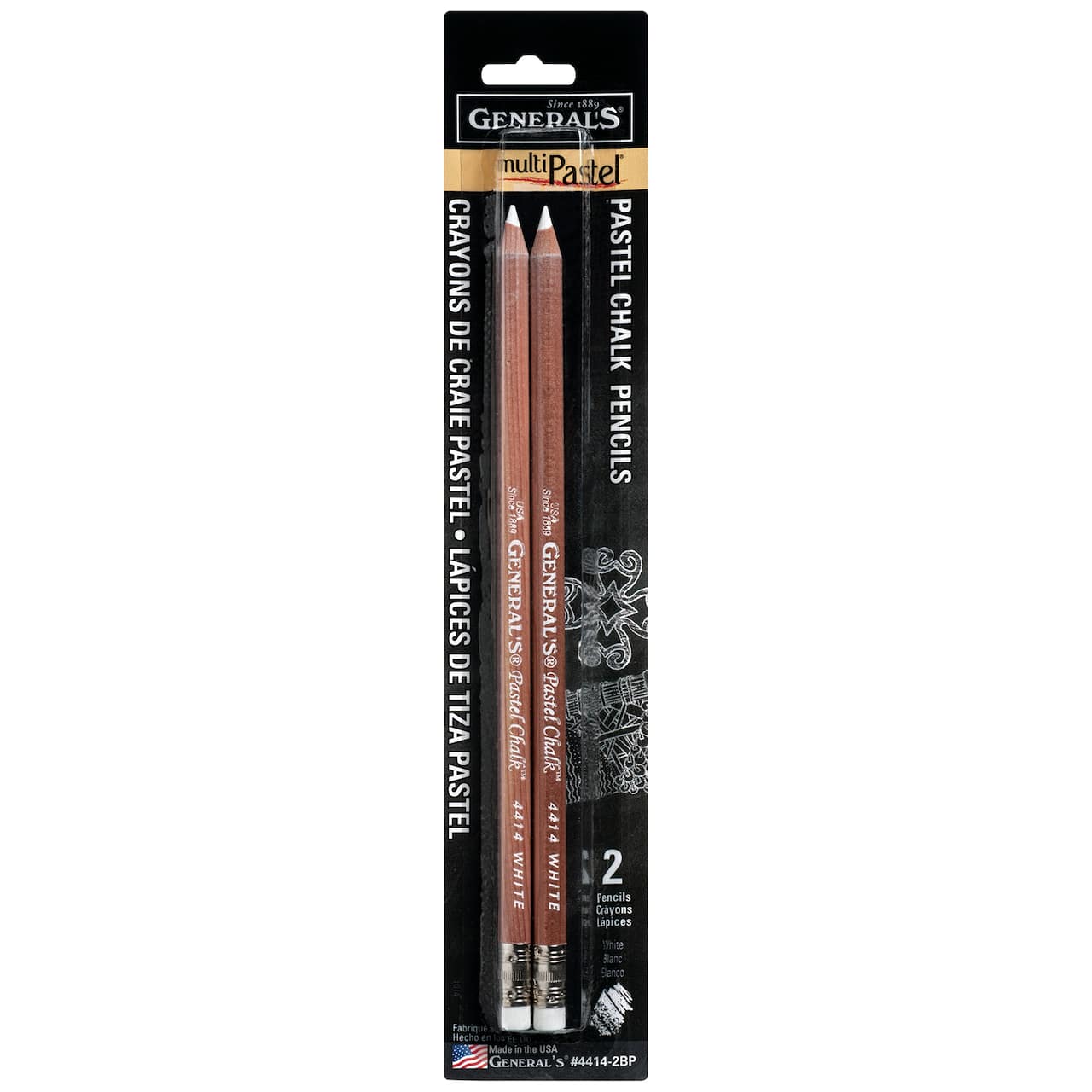 General&#x27;s&#xAE; MultiPastel&#xAE; Pastel Chalk Pencils, 2ct.